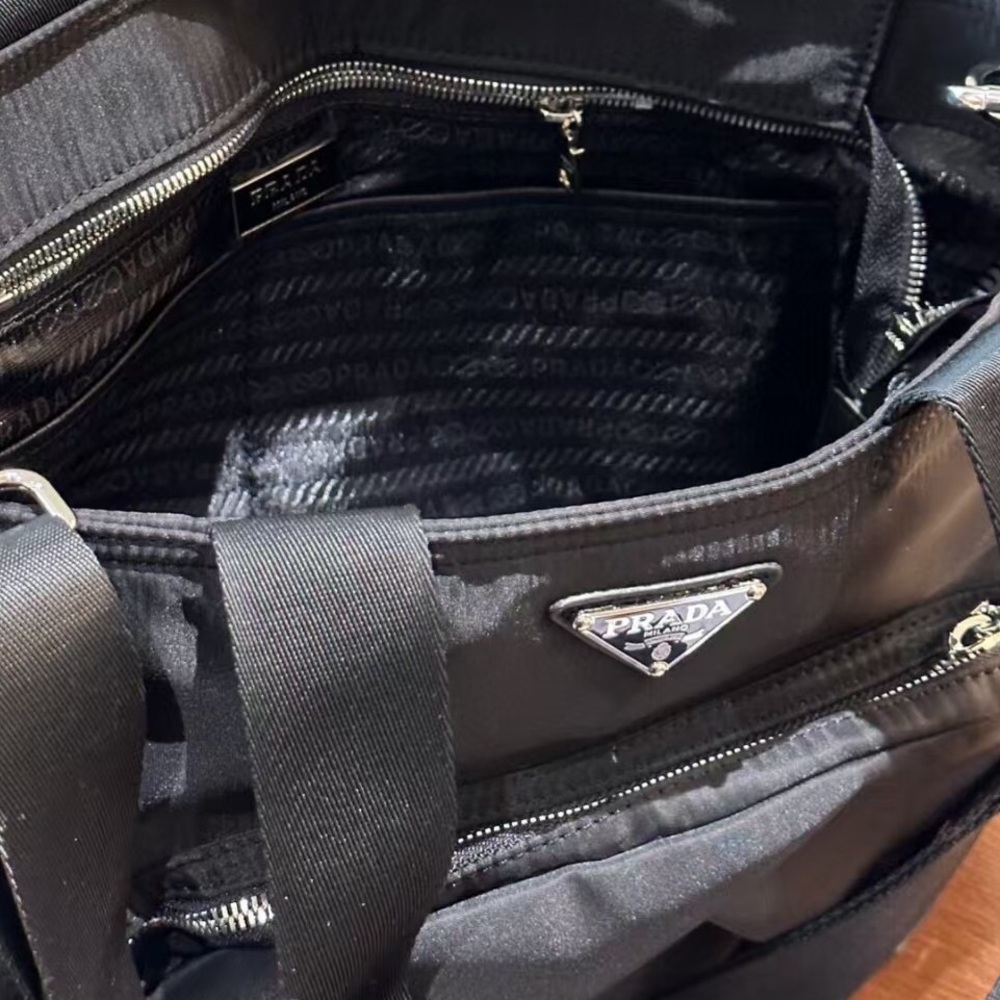 Prada Black Nylon Computer Bag - image 7
